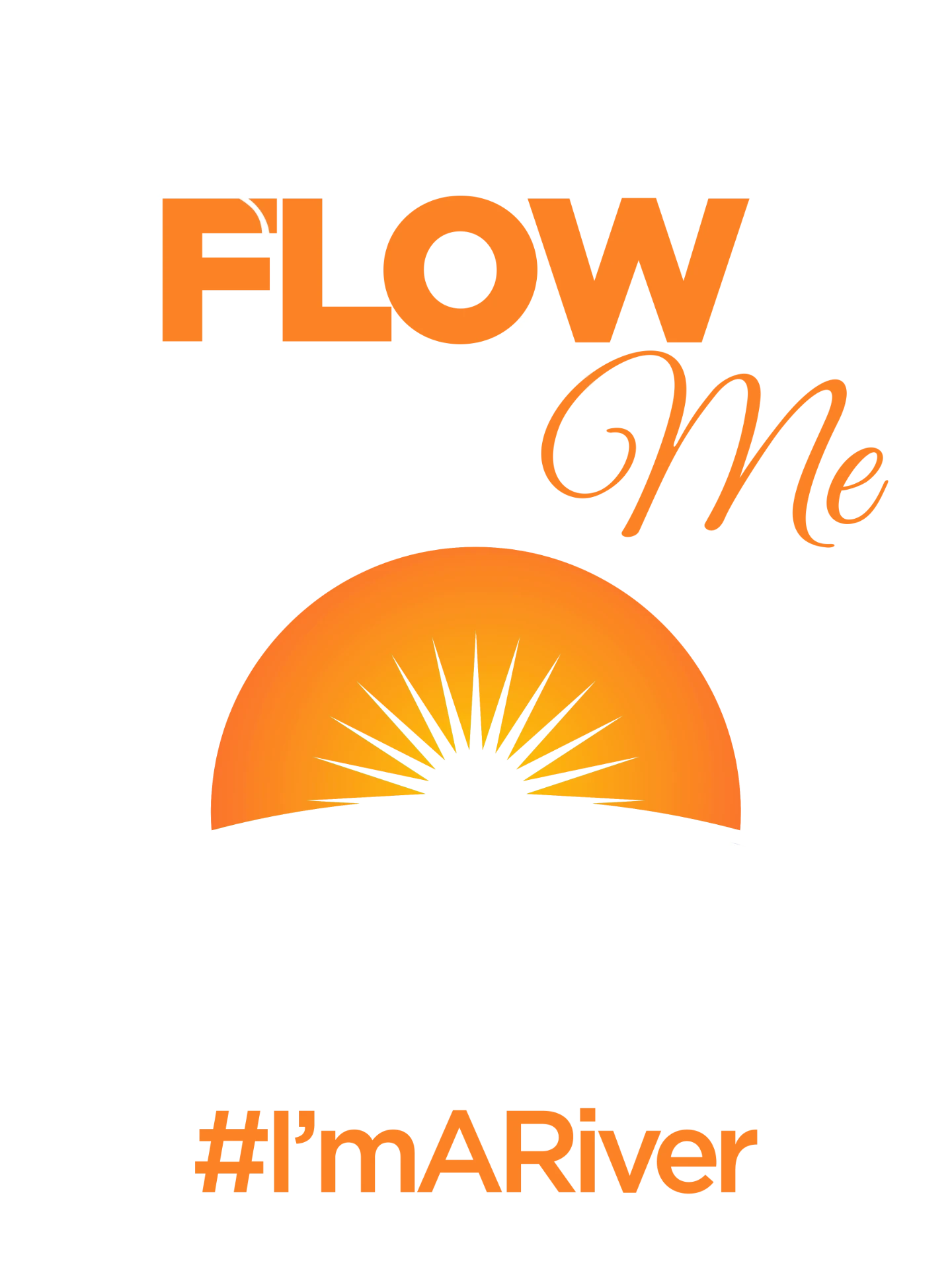 Flow Me — Orange Sunrise (black shirt)